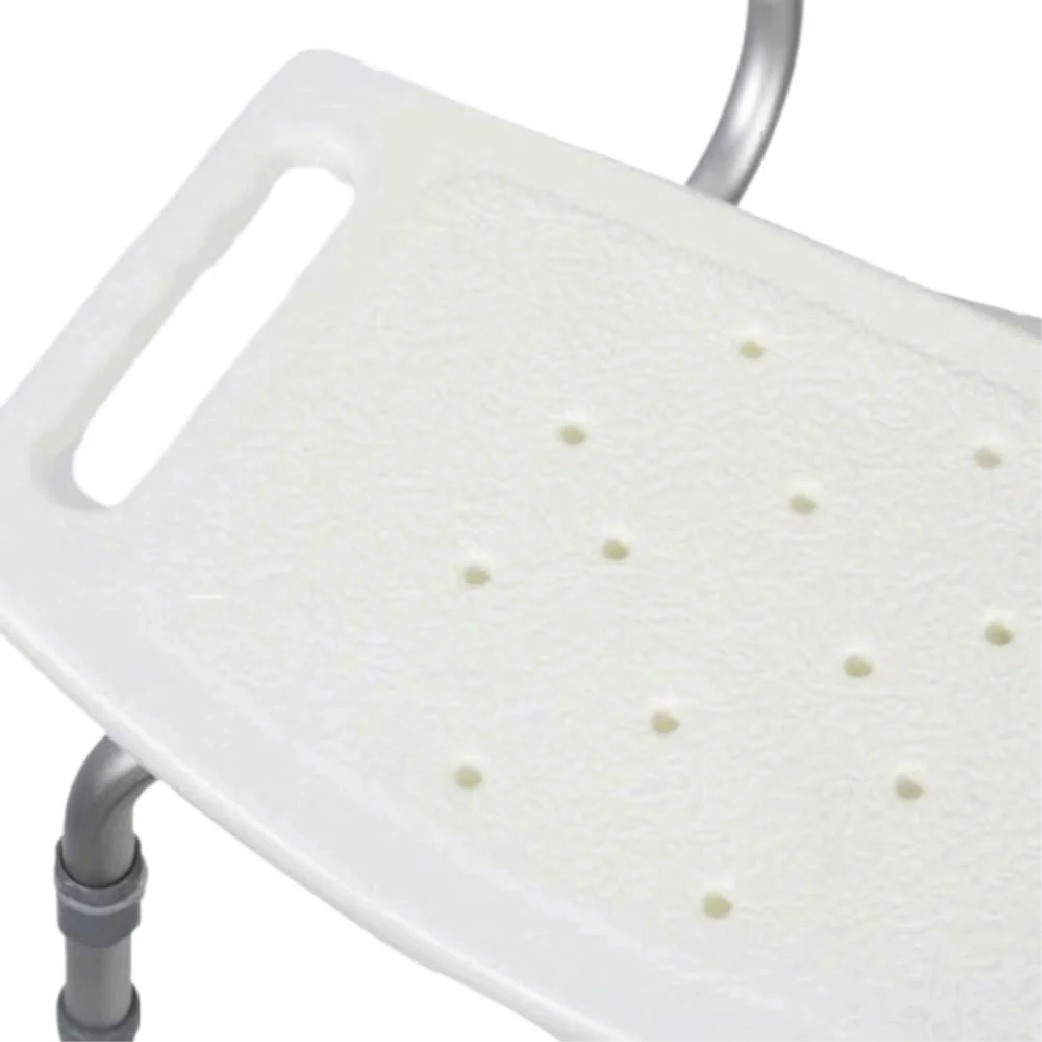 Alerta Aluminium Shower Stool with Back