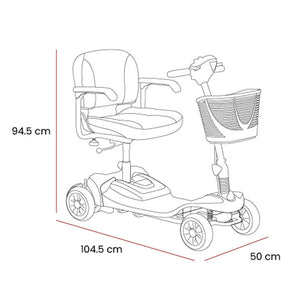 The Eden Alumina Lightweight Mobility Scooter