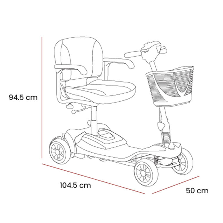 The Eden Alumina Lightweight Mobility Scooter