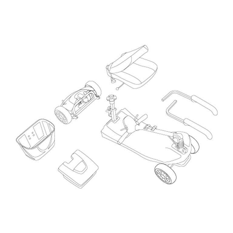 The Eden Alumina Lightweight Mobility Scooter