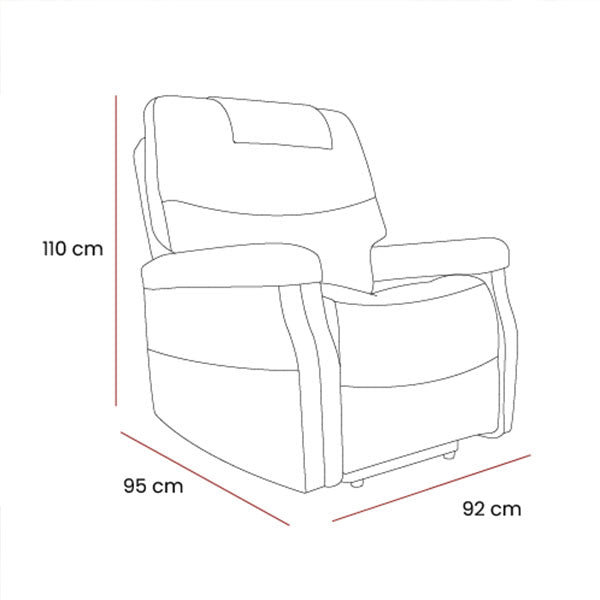 The Hamdon Wall Hugger Riser Recliner | Dual Motor