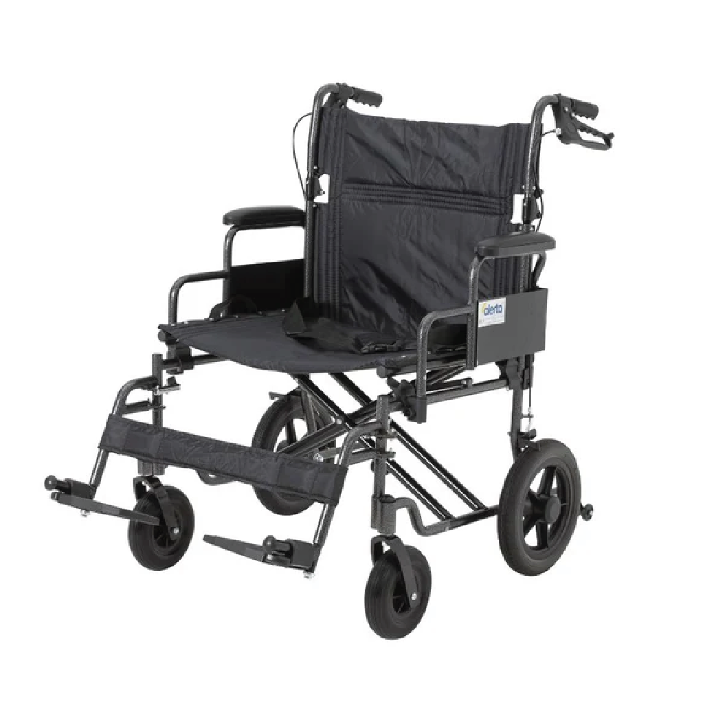 Alerta Transit Wide Heavy-Duty Aluminium Wheelchair