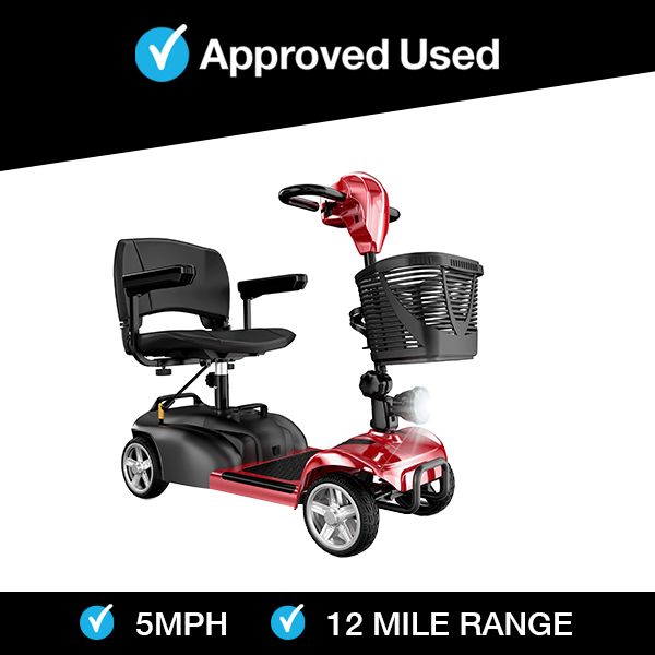 iScooter X02 in Red | Refurbished Mobility Scooter Wrexham