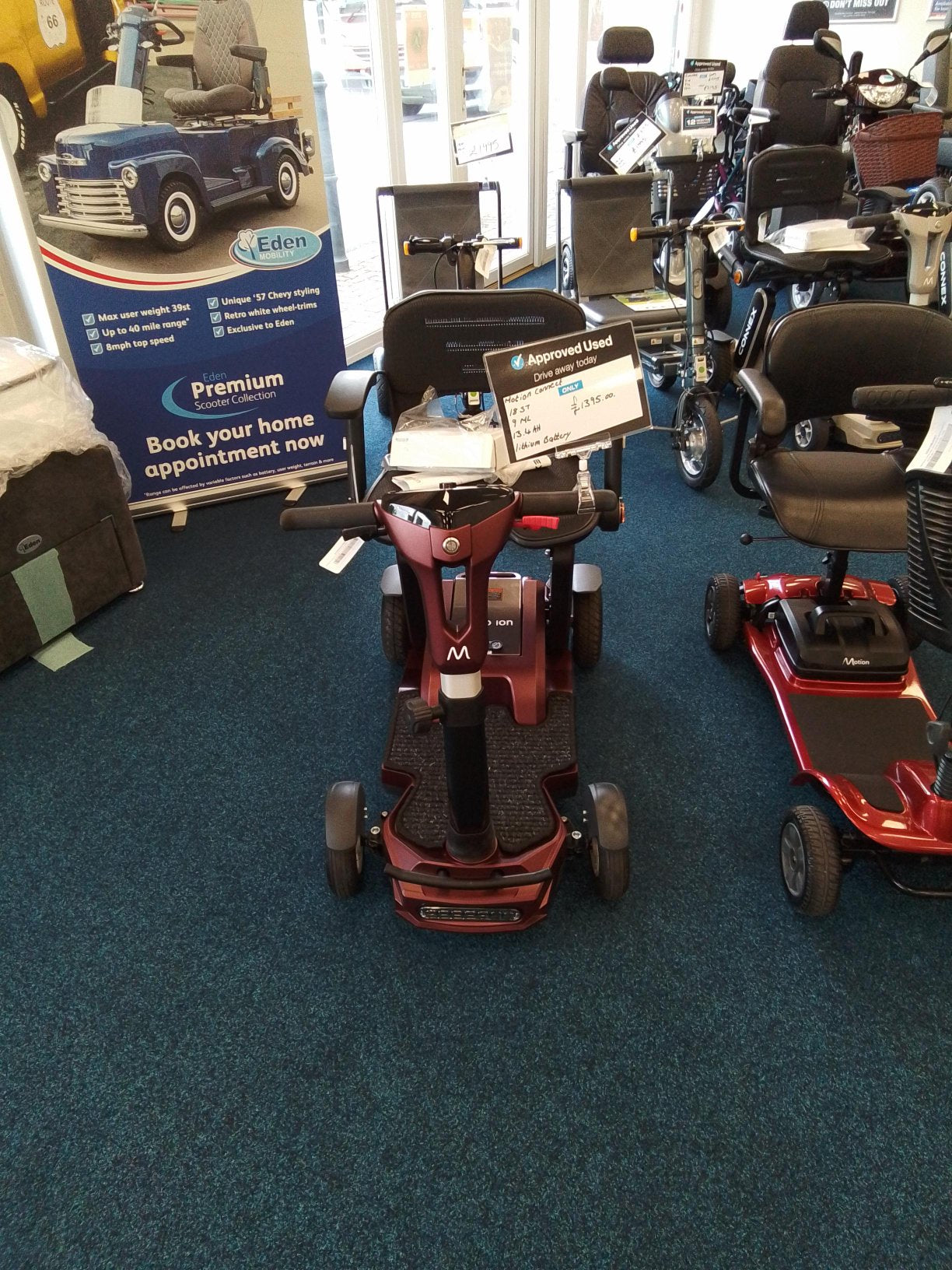 Motion Connex in Red | Refurbished Scooter Sheffield
