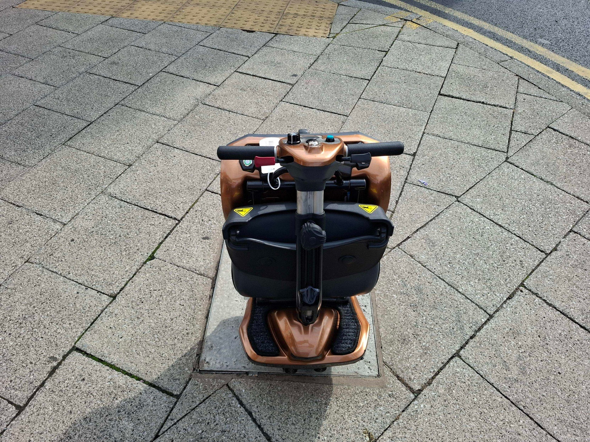 Folded Drive Dual Wheel Autofold Bronze Mobility Scooter