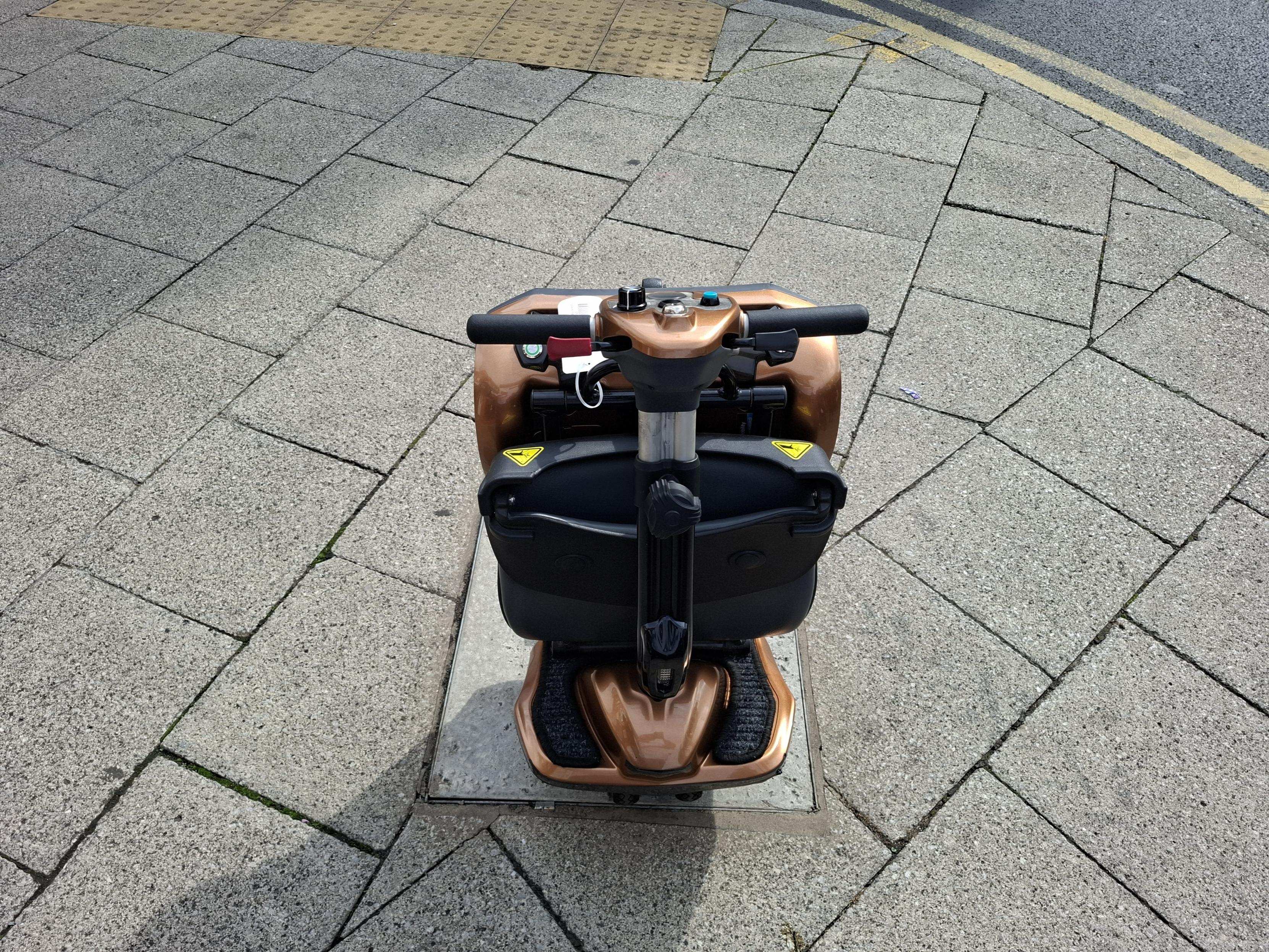 Folded Drive Dual Wheel Autofold Bronze Mobility Scooter