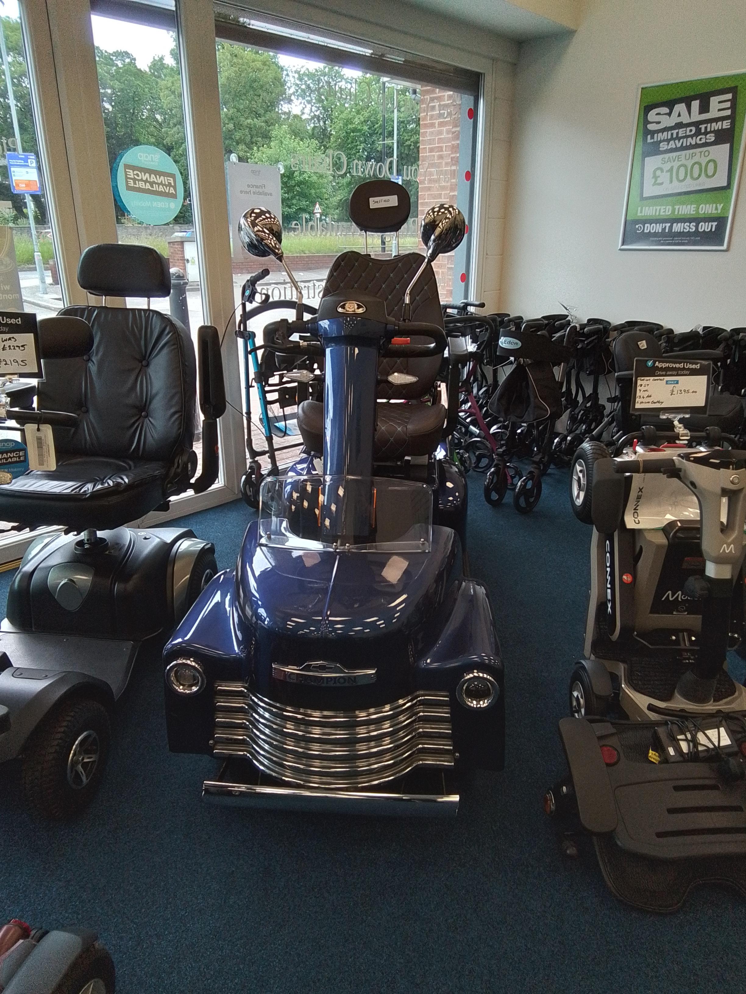 Eden Champion in Blue | Refurbished Mobility Scooter Sheffield