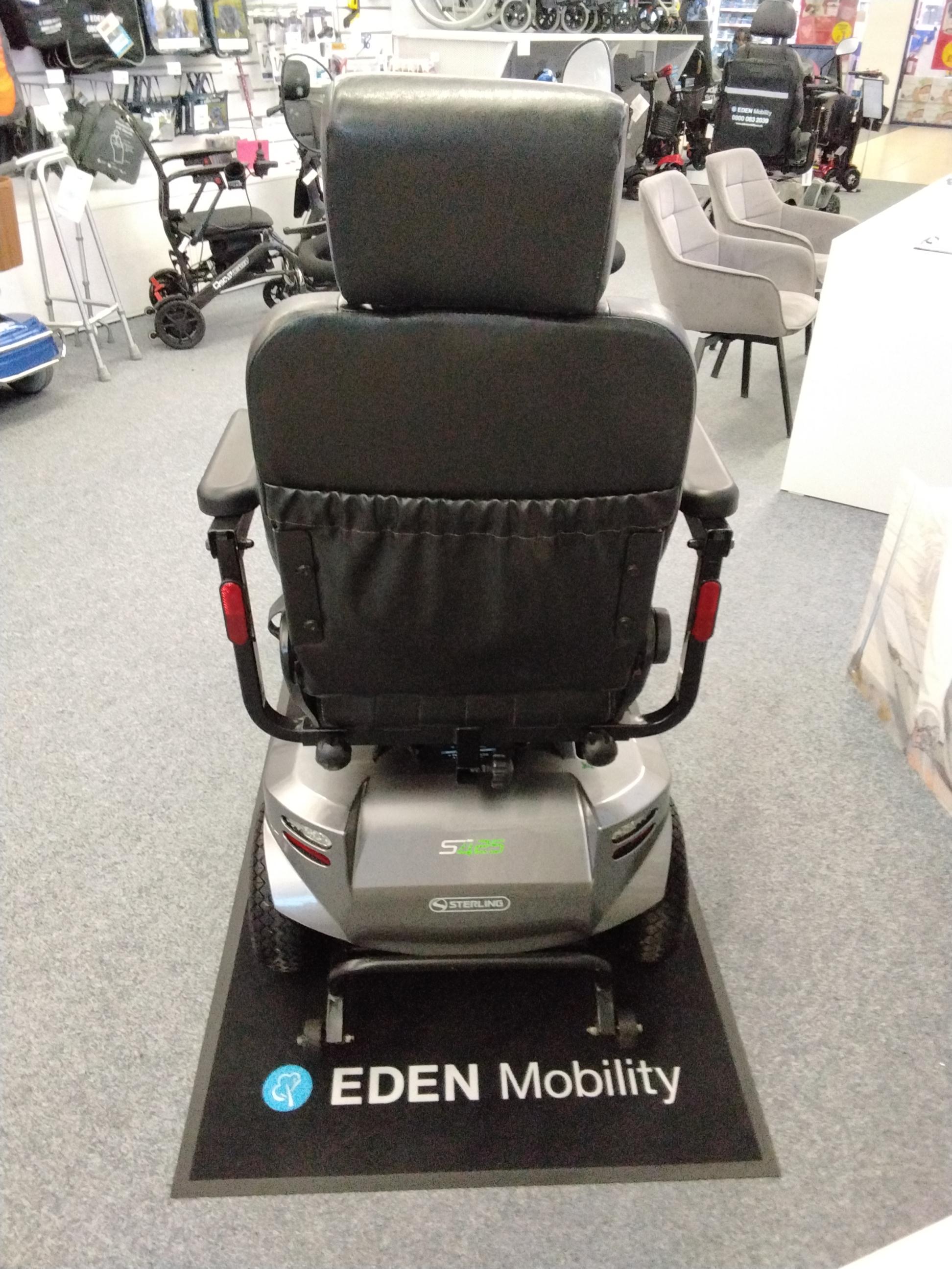 Back View Reconditioned silver Scooter Derby (Sterling)